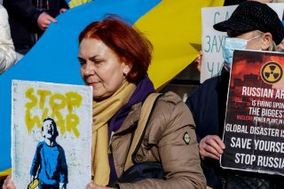 Διαμαρτυρία για Ουκρανία και προσφυγικό στην Κεντρική Μακεδονία