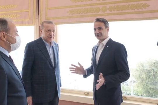 Ξεκίνησε το γεύμα Κ. Μητσοτάκη – Τ. Ερντογάν