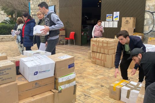 Ακόμη ένα φορτηγό με είδη πρώτης ανάγκης για την Ουκρανία έφυγε από το Ηράκλειο