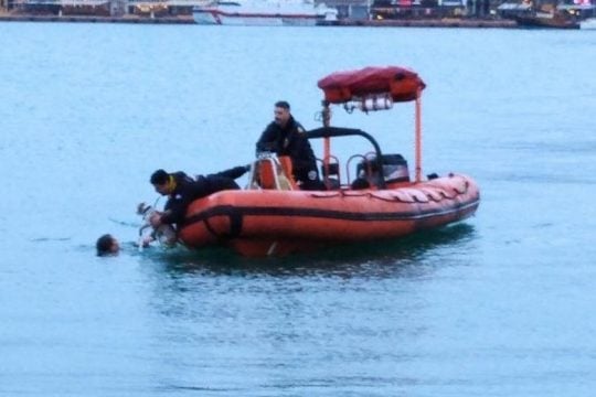 Σκυλάκι από πνιγμό έσωσε Λιμενικός στο λιμάνι της Χίου