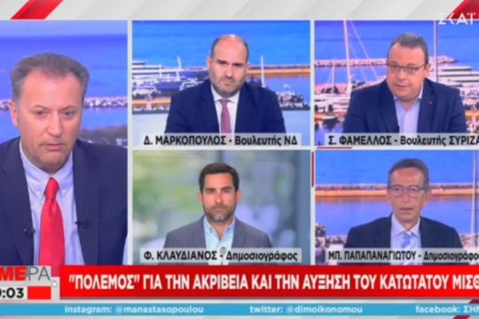 Σ. Φάμελλος: Ο κ. Μητσοτάκης αρνείται να βάλει χέρι στα υπερκέρδη της ενέργειας