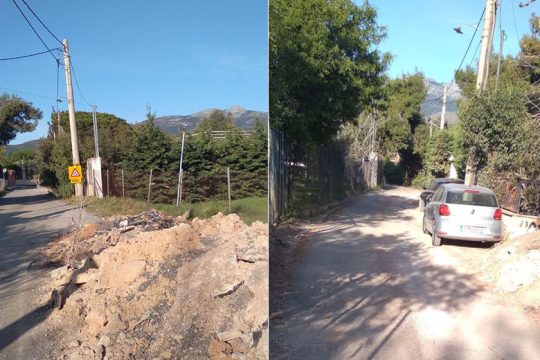 Ασφαλτόστρωνε – ασφαλτοξήλωνε στον Δήμο Μαραθώνα