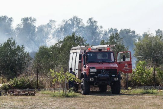 Βελτιωμένη η εικόνα του πύρινου μετώπου στον Πάρνωνα Λακωνίας