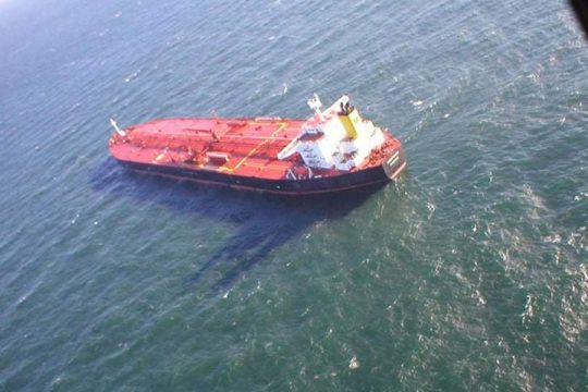 Κάρυστος: Αποδεσμεύτηκε το ρωσικό δεξαμενόπλοιο Pegas