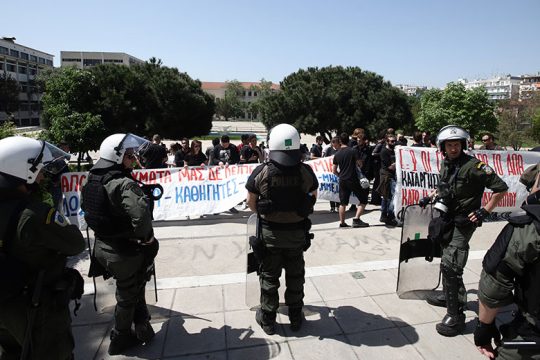 Υπόσχεται μόνιμη αστυνομοκρατία στο ΑΠΘ