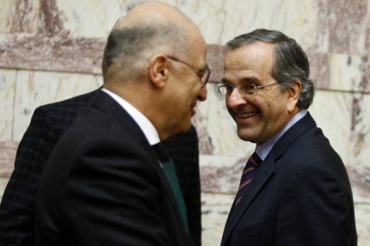 «Βέλη» Δένδια κατά Σαμαρά περί πατριωτισμού και προσωπικής ατζέντας