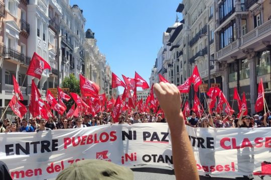 Διεθνής αντιιμπεριαλιστική διαδήλωση στη Μαδρίτη κόντρα στη σύνοδο του ΝΑΤΟ