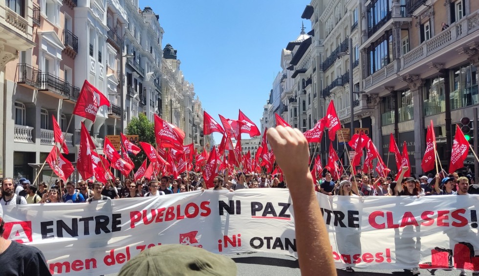 Διεθνής αντιιμπεριαλιστική διαδήλωση στη Μαδρίτη κόντρα στη σύνοδο του ΝΑΤΟ