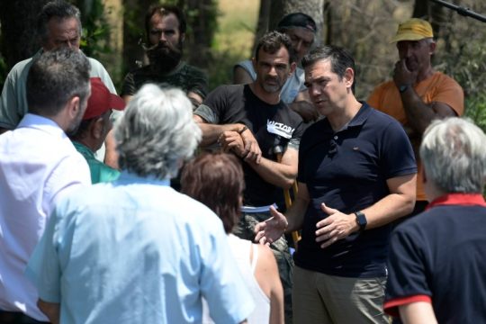 Τσίπρας: Το όριο της κοροϊδίας Μητσοτάκη έχει ξεπεραστεί στη βόρεια Εύβοια