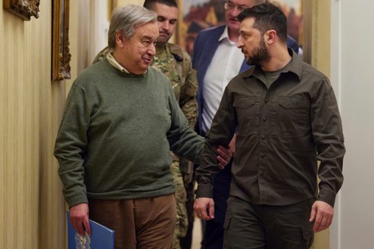 «Πόρτα» Ζελένσκι στον Γκουτέρες, λόγω επίσκεψής του στο Καζάν και τους BRICS