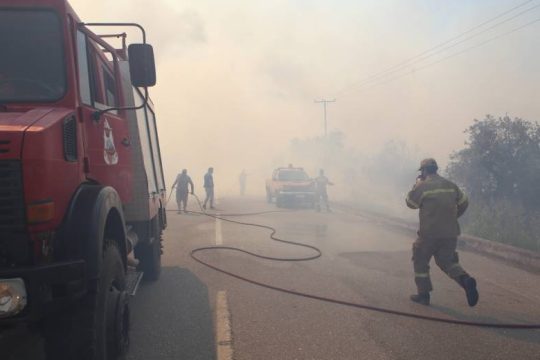 Κόλαση φωτιάς στο βορειοδυτικό τμήμα της Ιτέας