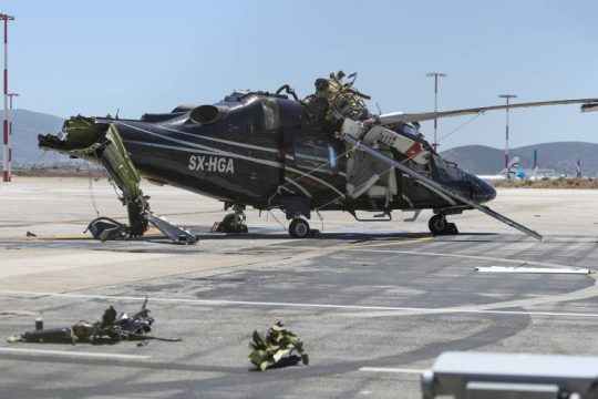 Κατασβέστηκε φωτιά σε ελικόπτερο στο «Ελ. Βενιζέλος»