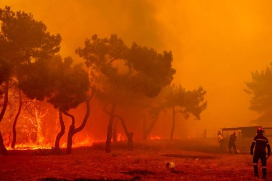 Νύχτα αγωνίας στα Βατερά Λέσβου – Κάηκαν σπίτια
