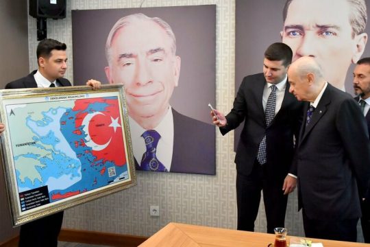Μήνυμα προς Ερντογάν για τον χάρτη Μπαχτσελί