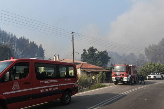 Σε ύφεση η φωτιά στην Ηλεία – Σε κατάσταση έκτακτης ανάγκης η Δαδιά