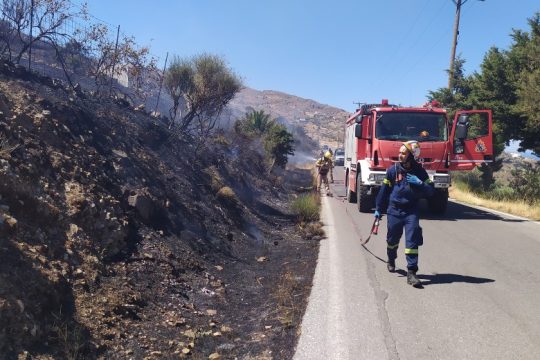 Καμένη γη και καταστροφές στο νότιο Ρέθυμνο