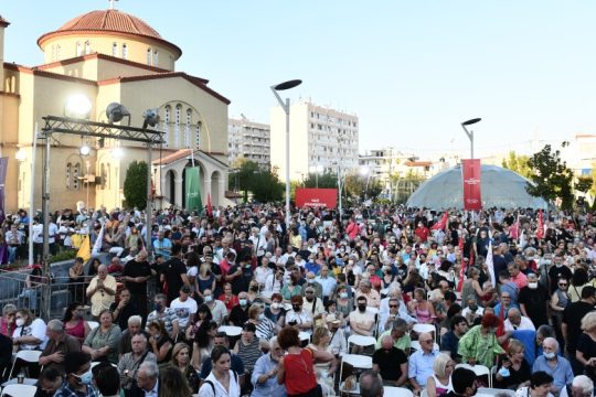 Ζωντανά η ομιλία του Αλ. Τσίπρα στο Περιστέρι