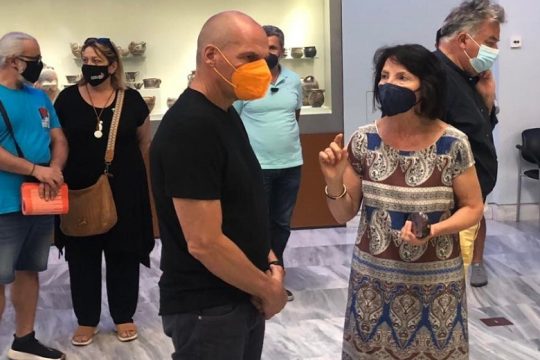 Γ. Βαρουφάκης: Συνάντηση με εργαζόμενους στο Αρχαιολογικό Μουσείο Ηρακλείου