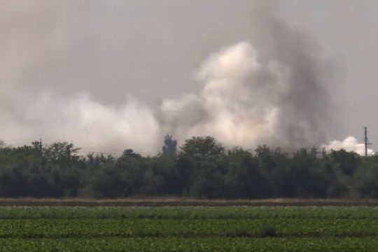 Σαμποτάζ, είναι σύμφωνα με τη Μόσχα, οι πρόσφατες φωτιές και εκρήξεις στην Κριμαία