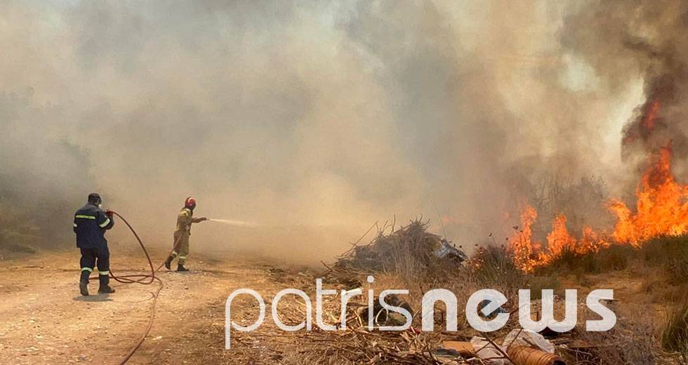 Μεγάλη φωτιά στην Ηλεία – Καλύτερη η εικόνα από την πυρκαγιά στη Ζάκυνθο