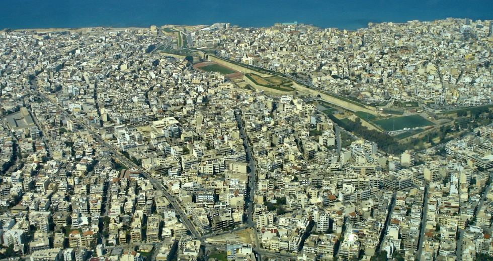 Πρωταθλήτρια στην έλλειψη ελεύθερων χώρων πρασίνου η πόλη του Ηρακλείου
