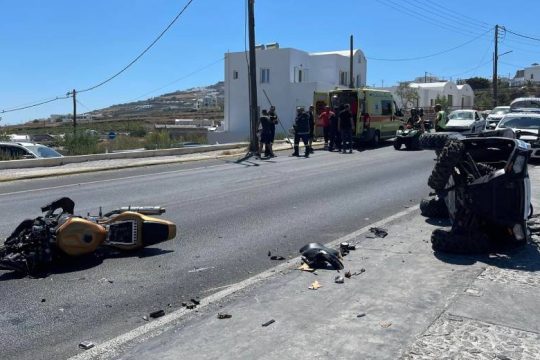 Θανατηφόρο τροχαίο στη Σαντορίνη