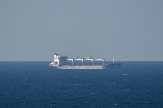 Έφτασε στον Βόσπορο το πρώτο πλοίο με ουκρανικά σιτηρά