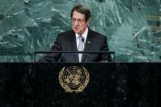 Βολές Αναστασιάδη κατά Τουρκίας και… ΟΗΕ από το βήμα των Ηνωμένων Εθνών