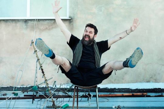 Σκυτάλη στον Σπύρο Γραμμένο στην Τεχνόπολη