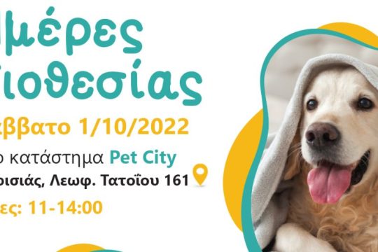 Ημέρα Υιοθεσίας από τα Pet City
