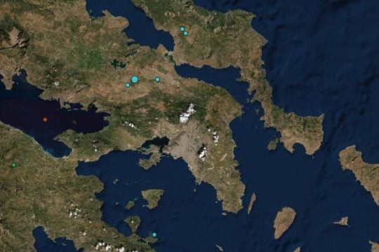 Αισθητός στην Αττική σεισμός 3,9 Ρίχτερ στη Θήβα 
