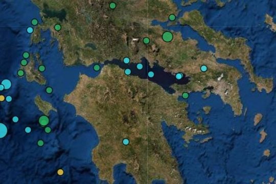 Σεισμός 4,3 Ρίχτερ ανοιχτά της Ζακύνθου