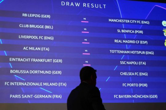 Champions League: Τα οκτώ ζευγάρια της φάσης των «16»