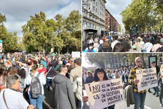 Οι Μαδριλένοι διαδήλωσαν υπέρ της ενίσχυσης του περιφερειακού συστήματος υγείας