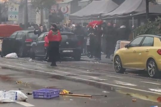 Ένταση και επεισόδια στις Βρυξέλλες μετά το ματς Βέλγιο – Μαρόκο