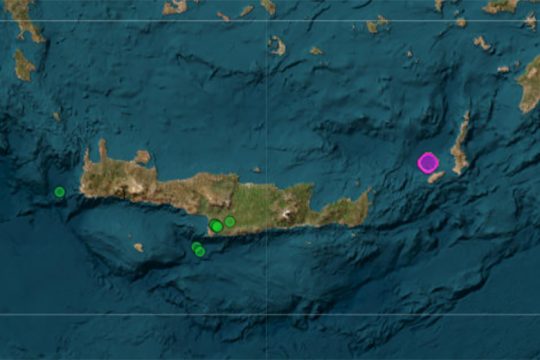 Σεισμός 5,5 Ρίχτερ στην Κάσο – Πολύ αισθητός και στην Κρήτη