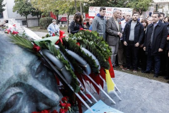 Αλ. Τσίπρας: «Το μήνυμα της εξέγερσης του Νοέμβρη πιο επίκαιρο από ποτέ»