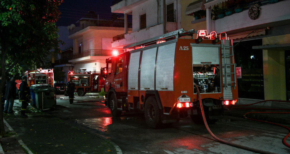 Μεγάλη φωτιά κατέστρεψε pet shop στον Κορυδαλλό