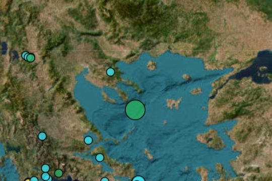 Σεισμός 4 Ρίχτερ νοτιοανατολικά της Σιθωνίας