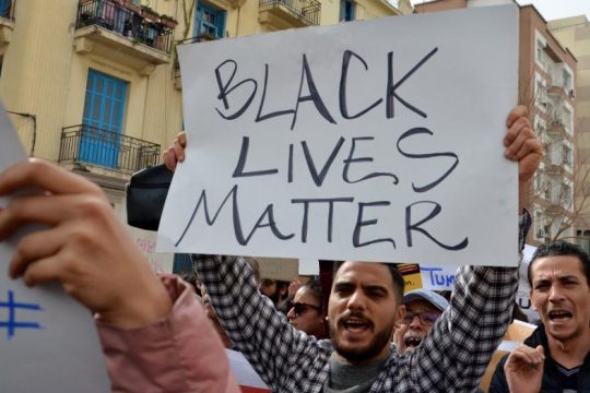 Διαδήλωση για την καταστολή των μεταναστών στην Τυνησία 