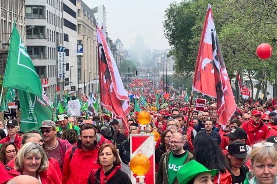 20.000 Βέλγοι κατά της ποινικοποίησης της απεργίας