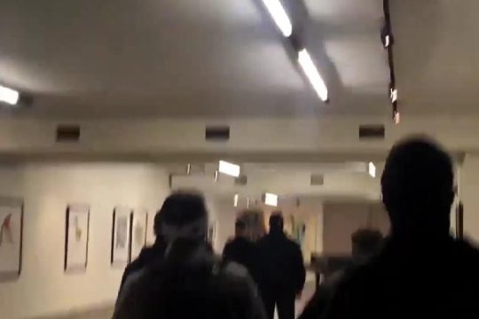 Ταυτοποιήθηκαν χρυσαυγίτες για την έφοδο σε έκθεση καλλιτέχνη από τη Β. Μακεδονία