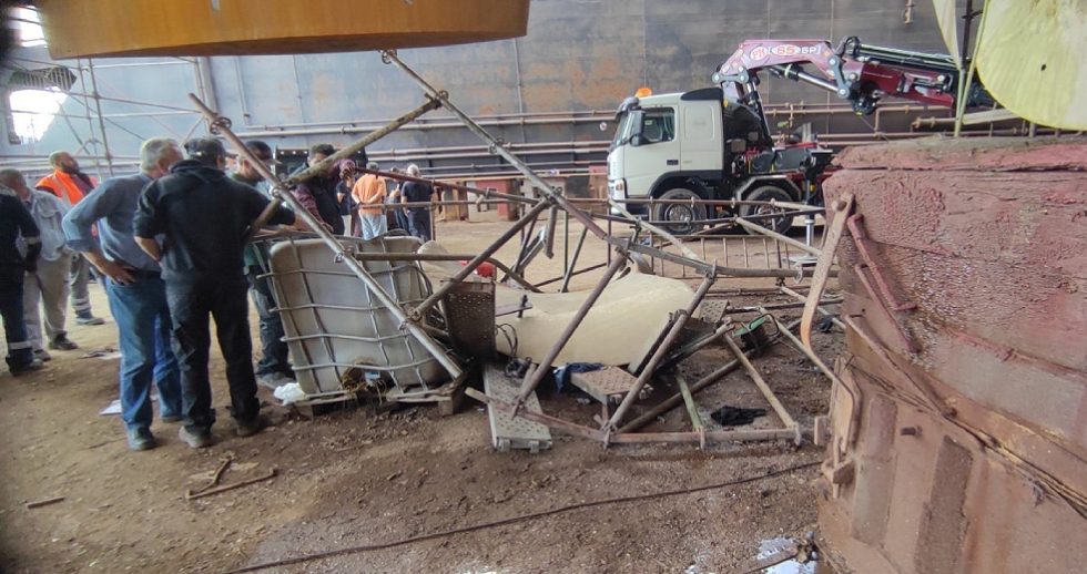 24ωρη απεργία και οργή για το εργατικό δυστύχημα στο Πέραμα