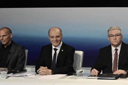 Η μάχη εντυπώσεων Κουτσούμπα, Βαρουφάκη, Βελόπουλου