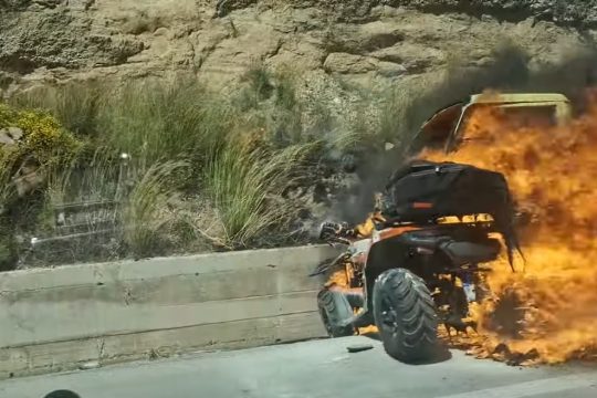 Τροχαίο δυστύχημα με «γουρούνα» στη Ρόδο