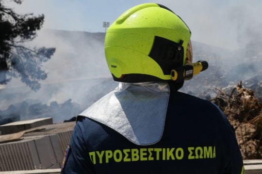 Πυρκαγιά κοντά σε χωματερή στον Ασπρόπυργο