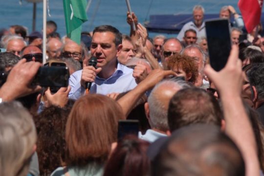 Σε «ανατροπή στην κάλπη» κάλεσε ο Αλ. Τσίπρας από την Εύβοια
