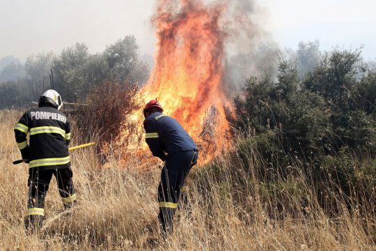 Πυρκαγιά έξω απ’ το Καρλόβασι της Σάμου