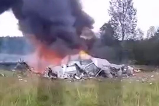O Γεβγκένι Πριγκόζιν επέβαιναν στο μοιραίο αεροσκάφος που συνετρίβη βόρεια της Μόσχας