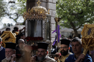 Φωτογραφία Αρχείου από λιτάνευση της εικόνας του Αγίου Σπυρίδωνα, στην Κέρκυρα